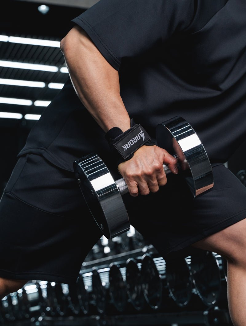 AROAK 耐磨皮革拉力帶 (黑) - AROAK 機能健身服飾 | 專為健人打造