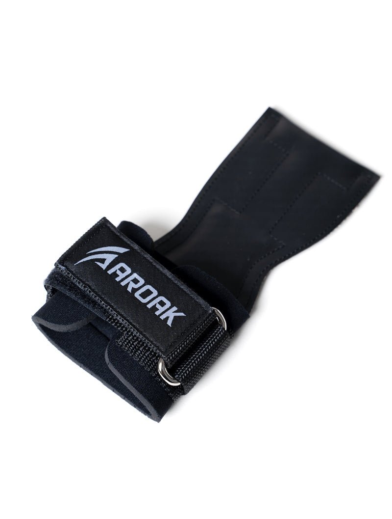 AROAK 耐磨皮革拉力帶 (黑) - AROAK 機能健身服飾 | 專為健人打造