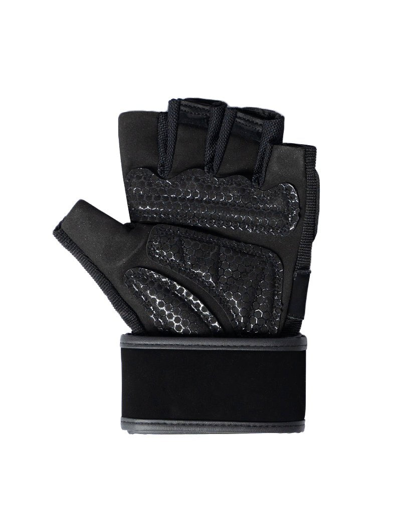 AROAK 半截式訓練手套 (黑) - AROAK 機能健身服飾 | 專為健人打造