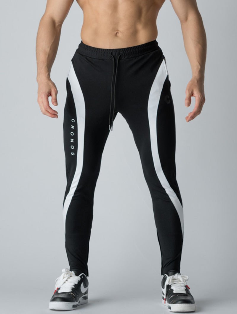 CRONOS 兩側切換長褲 (黑) - AROAK 機能健身服飾 | 專為健人打造