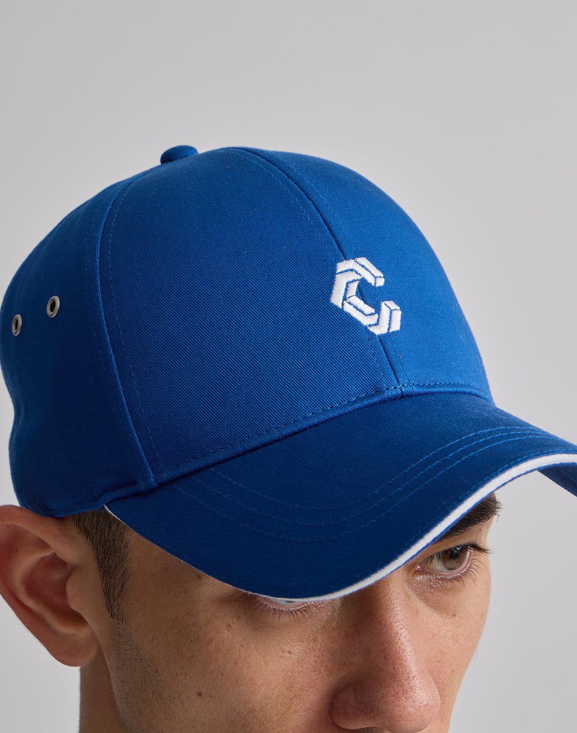 CRONOS 標誌刺繡帽子 (藍) - AROAK 機能健身服飾 | 專為健人打造