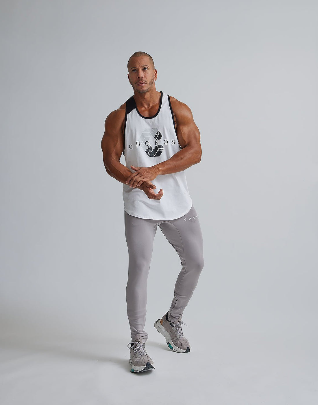 CRONOS 經典背心 (白) - AROAK 機能健身服飾 | 專為健人打造