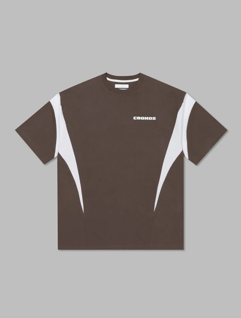 CRONOS 橢圓形logoT恤 (棕) - AROAK 機能健身服飾 | 專為健人打造