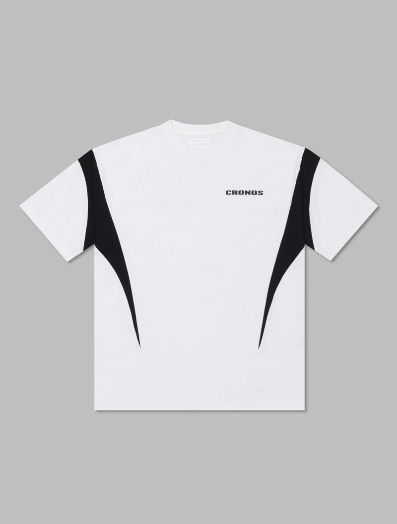 CRONOS 橢圓形logoT恤 (白) - AROAK 機能健身服飾 | 專為健人打造