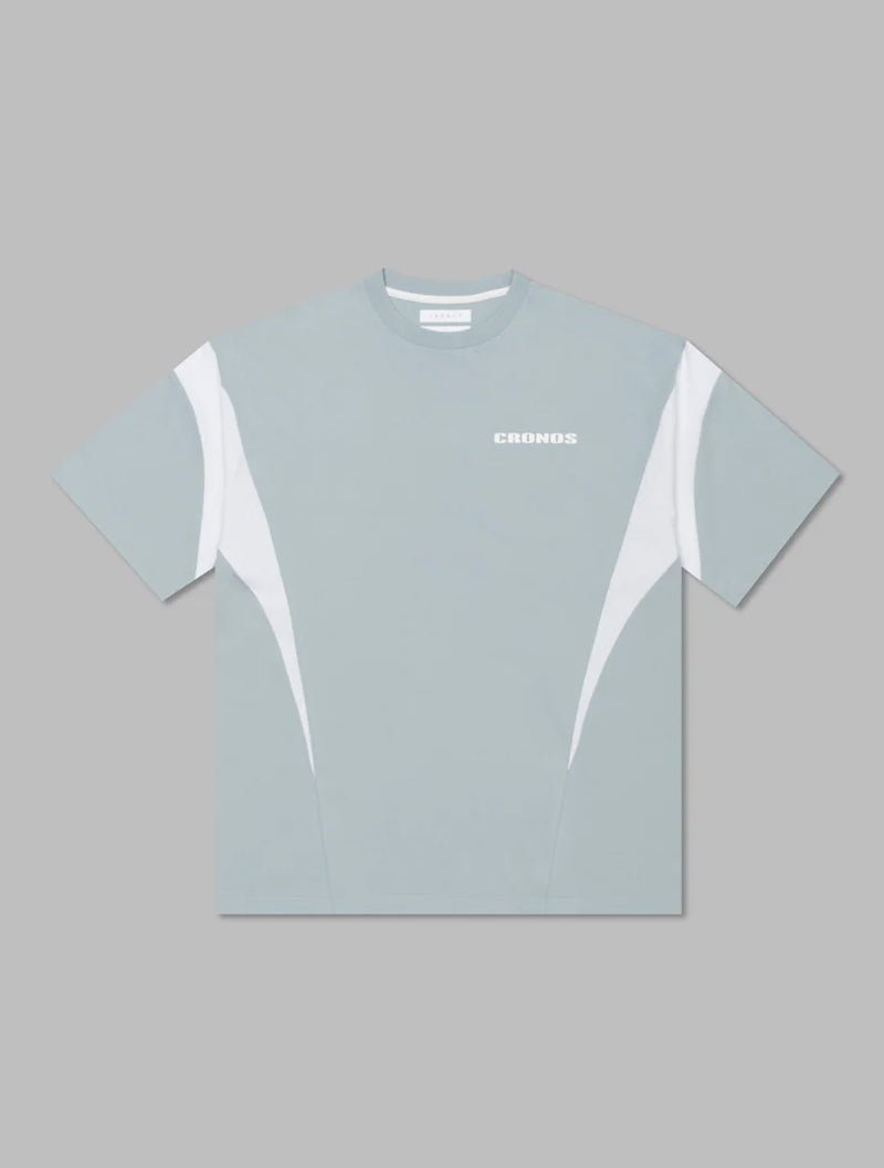 CRONOS 橢圓形logoT恤 (淺藍) - AROAK 機能健身服飾 | 專為健人打造