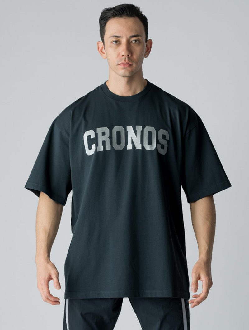 CRONOS 落肩T恤 (藍) - AROAK 機能健身服飾 | 專為健人打造