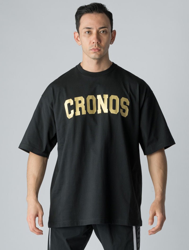 CRONOS 落肩T恤 (黑金) - AROAK 機能健身服飾 | 專為健人打造