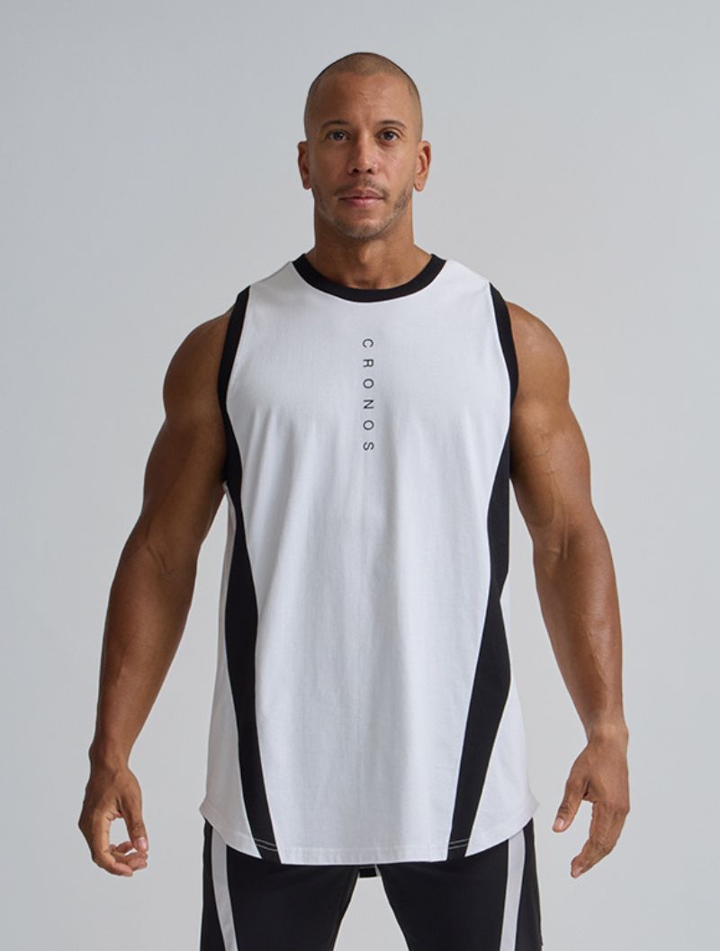 CRONOS TRIDENT 背心 (白) - AROAK 機能健身服飾 | 專為健人打造