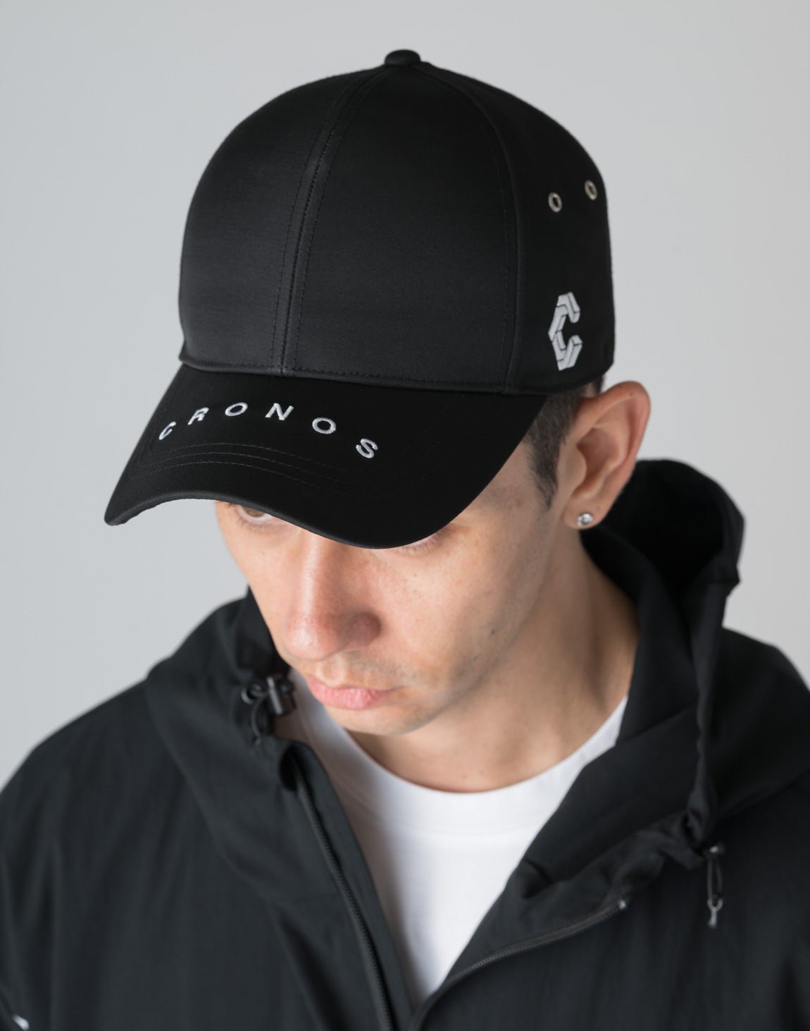 CRONOS刺繡LOGO帽子 (黑) - AROAK 機能健身服飾 | 專為健人打造