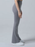 Doux™ 裸感高腰纖瘦喇叭瑜珈褲 24 - 1 (淺灰) - AROAK 機能健身服飾 | 專為健人打造
