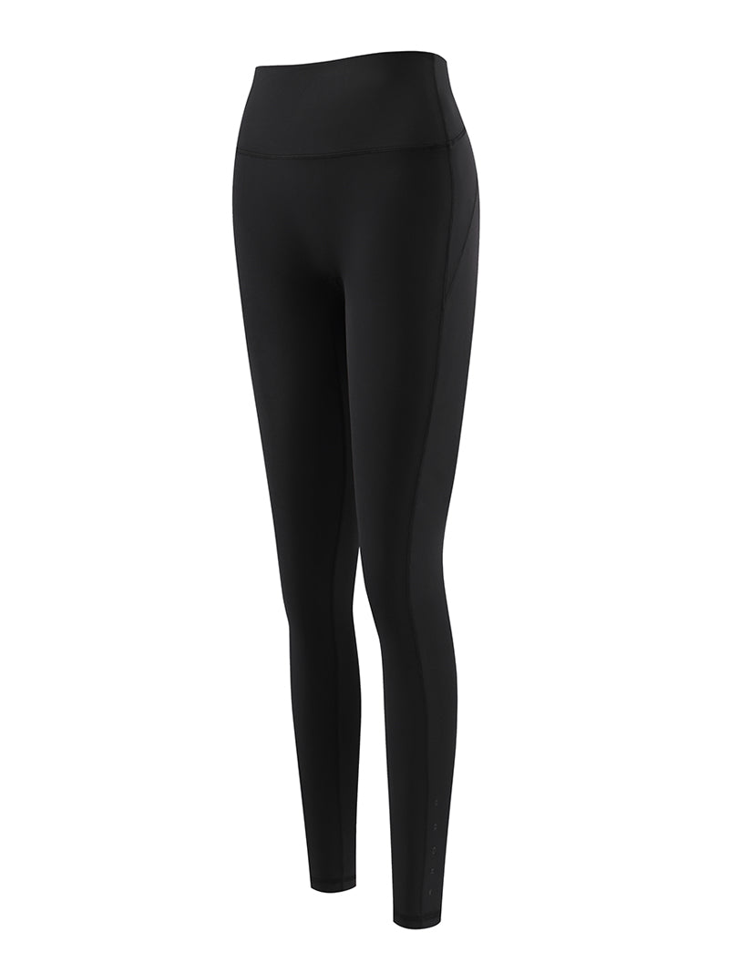 Doux™ 裸感收腹翹臀瑜珈褲24 - 1 (黑) - AROAK 機能健身服飾 | 專為健人打造