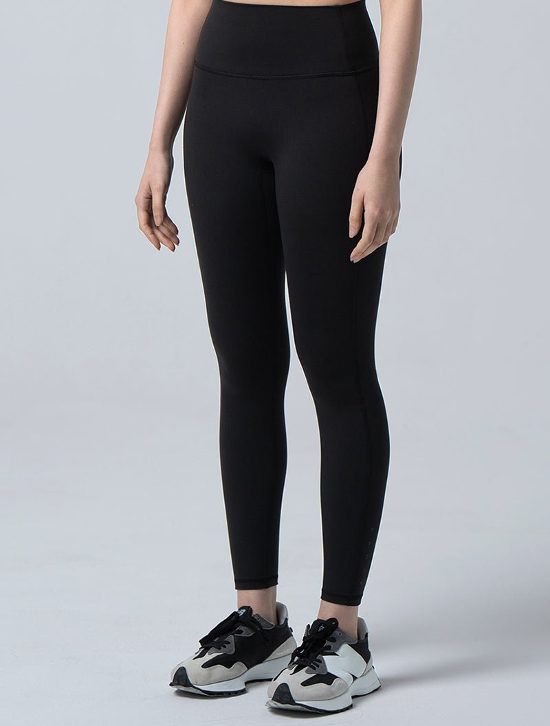 Doux™ 裸感收腹翹臀瑜珈褲24 - 1 (黑) - AROAK 機能健身服飾 | 專為健人打造