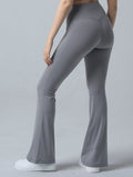 Doux™ 裸感高腰纖瘦喇叭瑜珈褲 24 - 1 (淺灰) - AROAK 機能健身服飾 | 專為健人打造