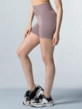 Doux™ 裸感曲線3分瑜珈褲 (煙燻粉) - AROAK 機能健身服飾 | 專為健人打造