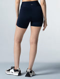 Doux™ 裸感曲線3分瑜珈褲 (深藍) - AROAK 機能健身服飾 | 專為健人打造