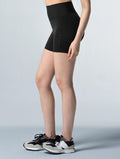 Doux™ 裸感曲線3分瑜珈褲 (黑) - AROAK 機能健身服飾 | 專為健人打造