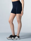Doux™ 裸感曲線3分瑜珈褲 (深藍) - AROAK 機能健身服飾 | 專為健人打造