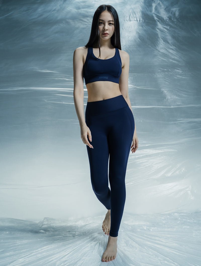 Doux™ Xross後腰口袋瑜珈長褲 25 - 1 (藍紫) - AROAK 機能健身服飾 | 專為健人打造