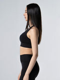 Doux™ Xross後背扣BraTop 25 - 1 (黑) - AROAK 機能健身服飾 | 專為健人打造
