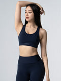 Doux™ Xross後背扣BraTop 25 - 1 (藍紫) - AROAK 機能健身服飾 | 專為健人打造