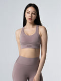 Doux™ Xross後背扣BraTop 25 - 1 (煙燻粉) - AROAK 機能健身服飾 | 專為健人打造