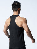 FluxFit™ 拼接本布併縫訓練背心 (黑) - AROAK 機能健身服飾 | 專為健人打造