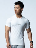 FluxFit™ 腋下拼接訓練上衣 (白) - AROAK 機能健身服飾 | 專為健人打造