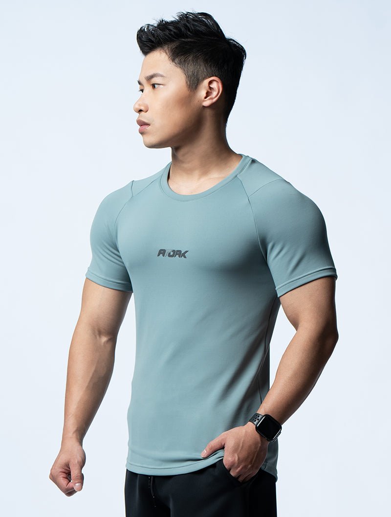 FluxFit™ 機能訓練短袖上衣 (別墅綠) - AROAK 機能健身服飾 | 專為健人打造