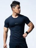 FluxFit™ 機能訓練短袖上衣 (英雄藍) - AROAK 機能健身服飾 | 專為健人打造