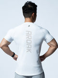 FluxFit™ 機能訓練短袖上衣 (白) - AROAK 機能健身服飾 | 專為健人打造