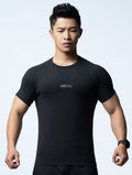 FluxFit™ 腋下拼接訓練上衣 (黑) - AROAK 機能健身服飾 | 專為健人打造