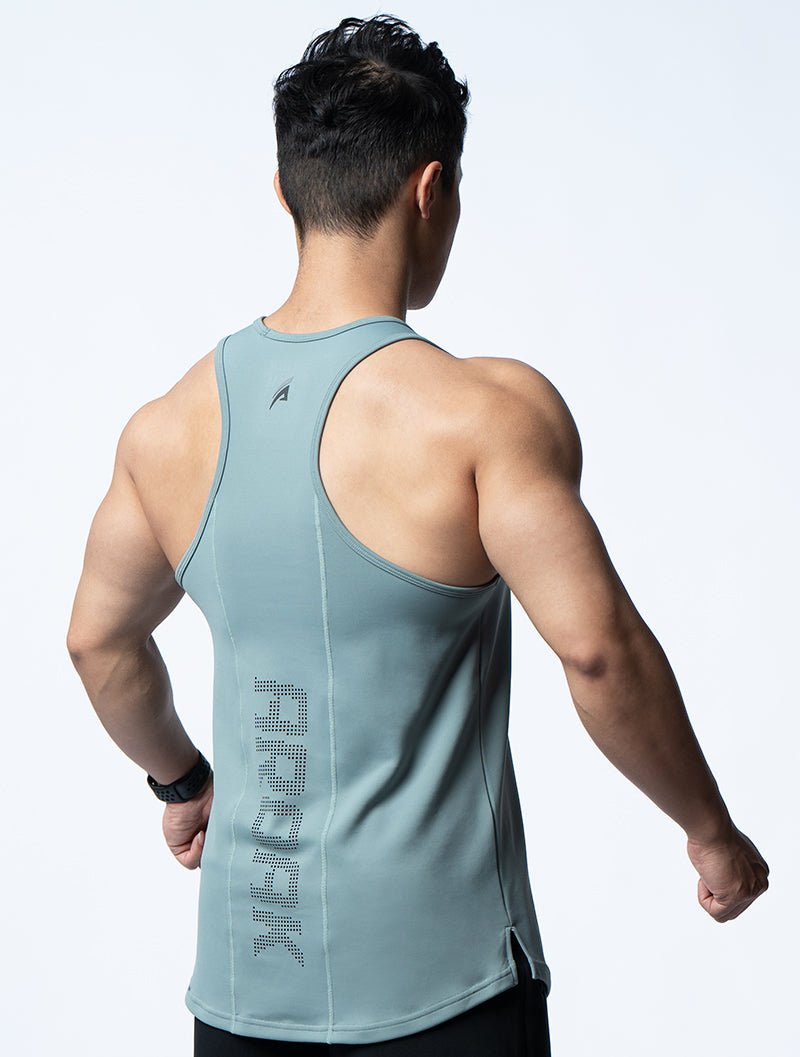 FluxFit™ 拼接本布併縫訓練背心 (別墅綠) - AROAK 機能健身服飾 | 專為健人打造