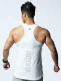 FluxFit™ 拼接本布併縫訓練背心 (白) - AROAK 機能健身服飾 | 專為健人打造
