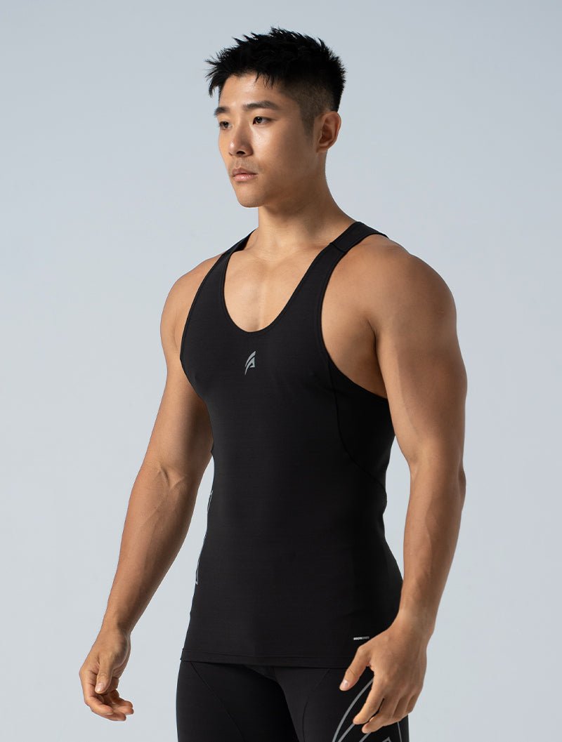 HyperSkin™ 緊身背心 (黑) - AROAK 機能健身服飾 | 專為健人打造