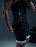 HyperSkin™ 緊身背心 (黑) - AROAK 機能健身服飾 | 專為健人打造