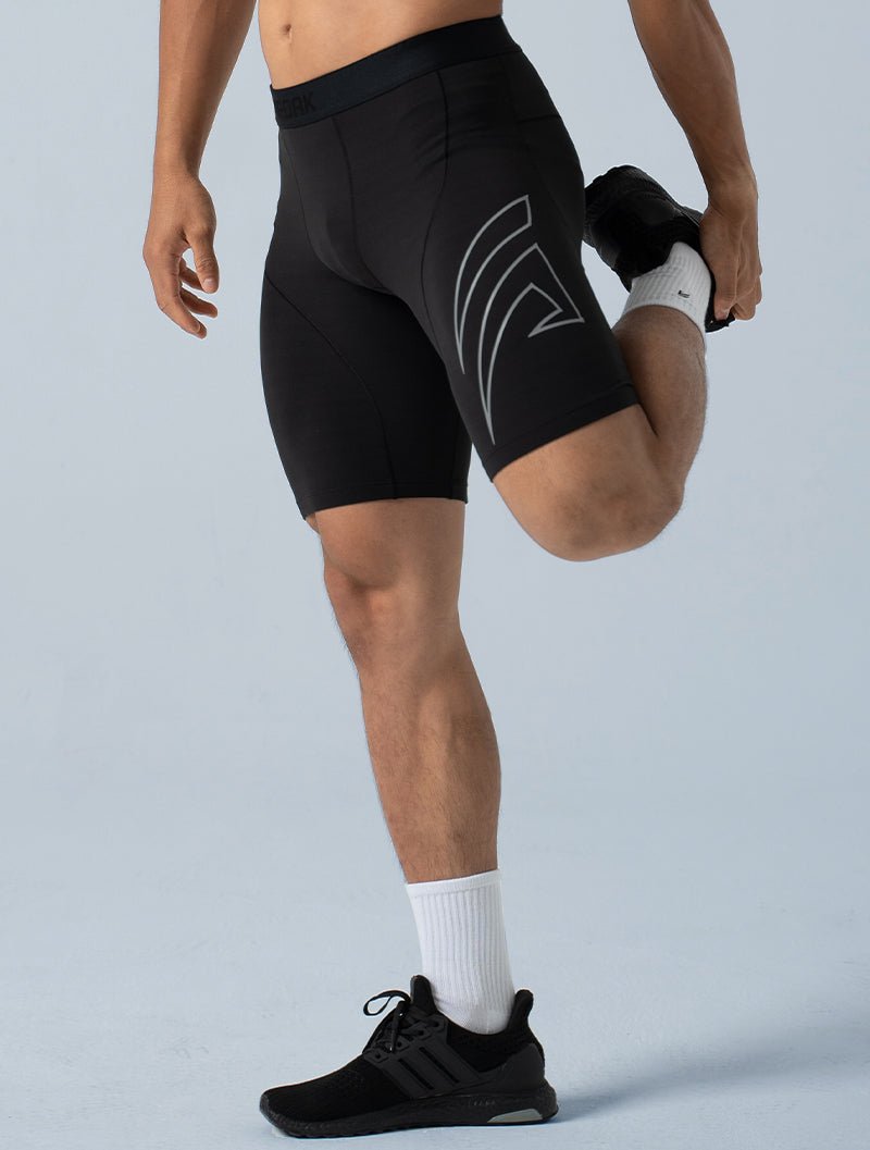 HyperSkin™ 緊身短褲 (黑) - AROAK 機能健身服飾 | 專為健人打造