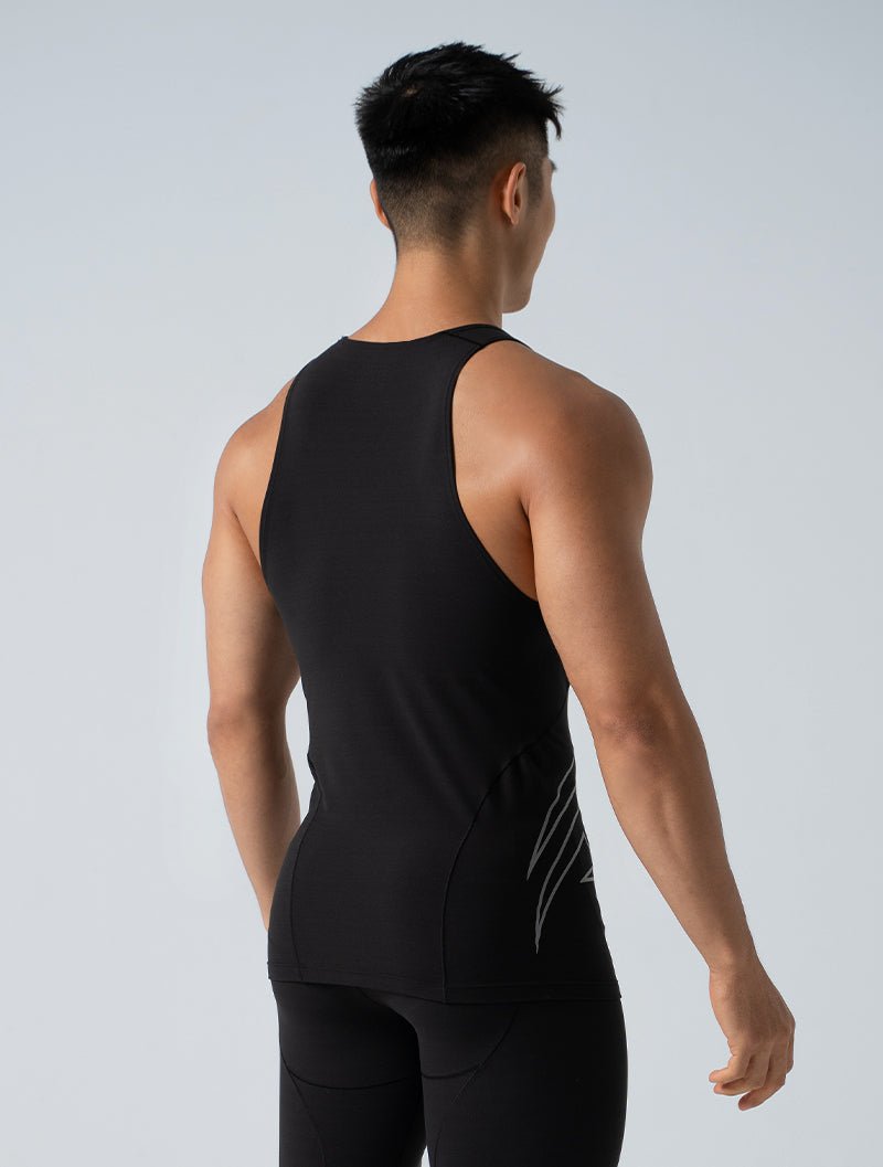 HyperSkin™ 緊身背心 (黑) - AROAK 機能健身服飾 | 專為健人打造