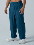 LightDry™ 輕盈機能休閒寬褲 (湖藍) - AROAK 機能健身服飾 | 專為健人打造