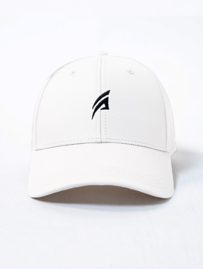 經典LOGO電繡老帽 (白) - AROAK 機能健身服飾 | 專為健人打造