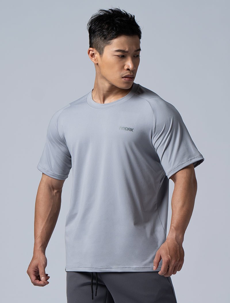 NAP™ - Pure親膚機能寬鬆短袖上衣 (淺灰) - AROAK 機能健身服飾 | 專為健人打造