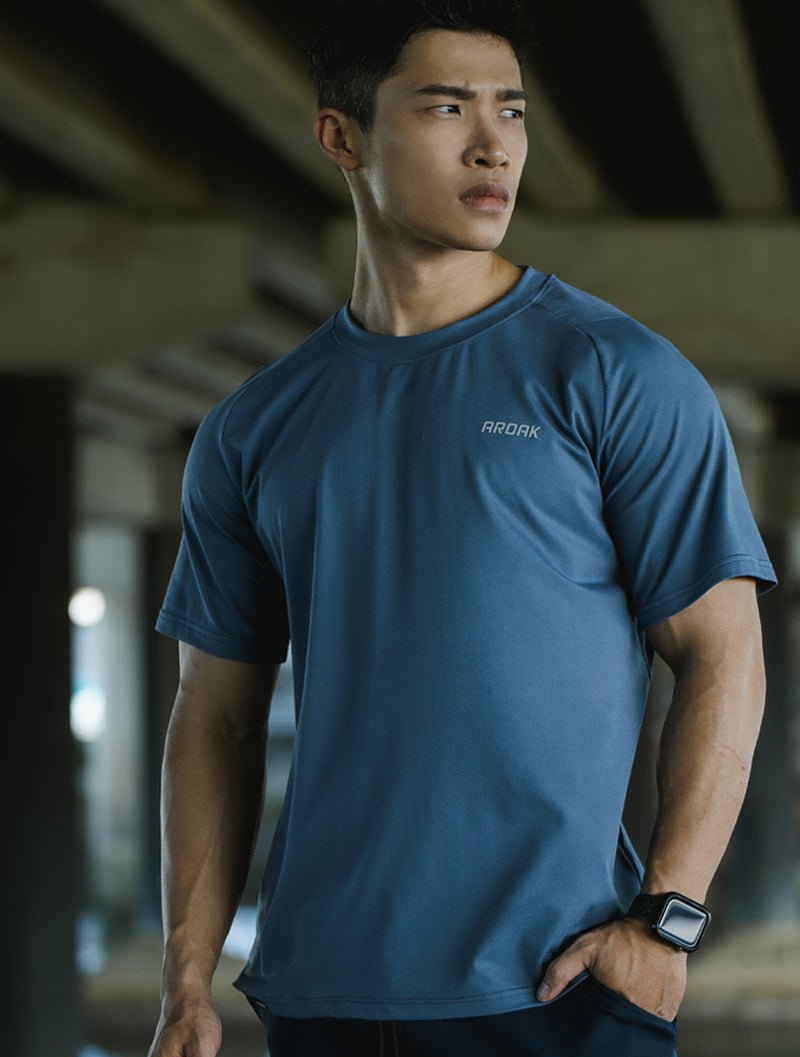 NAP™ - Pure 親膚機能寬鬆短袖上衣 (藕粉) - AROAK 機能健身服飾 | 專為健人打造