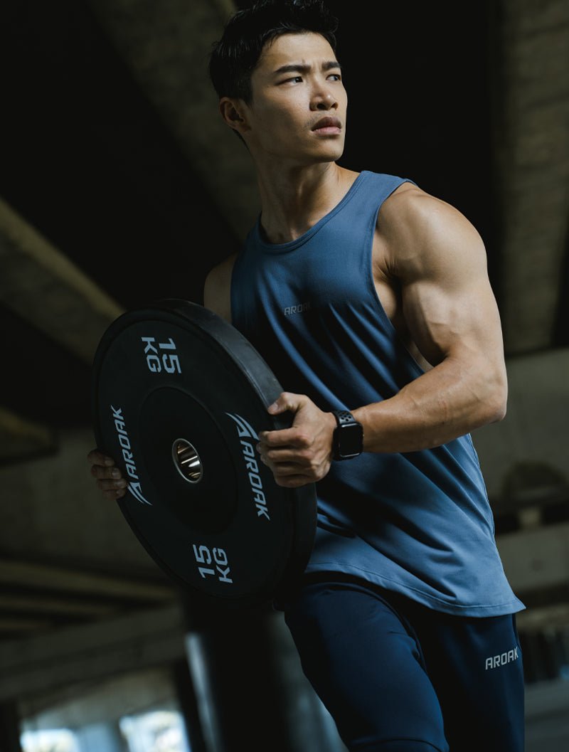 NAP™ - Pure親膚機能平口背心 (淺灰) - AROAK 機能健身服飾 | 專為健人打造