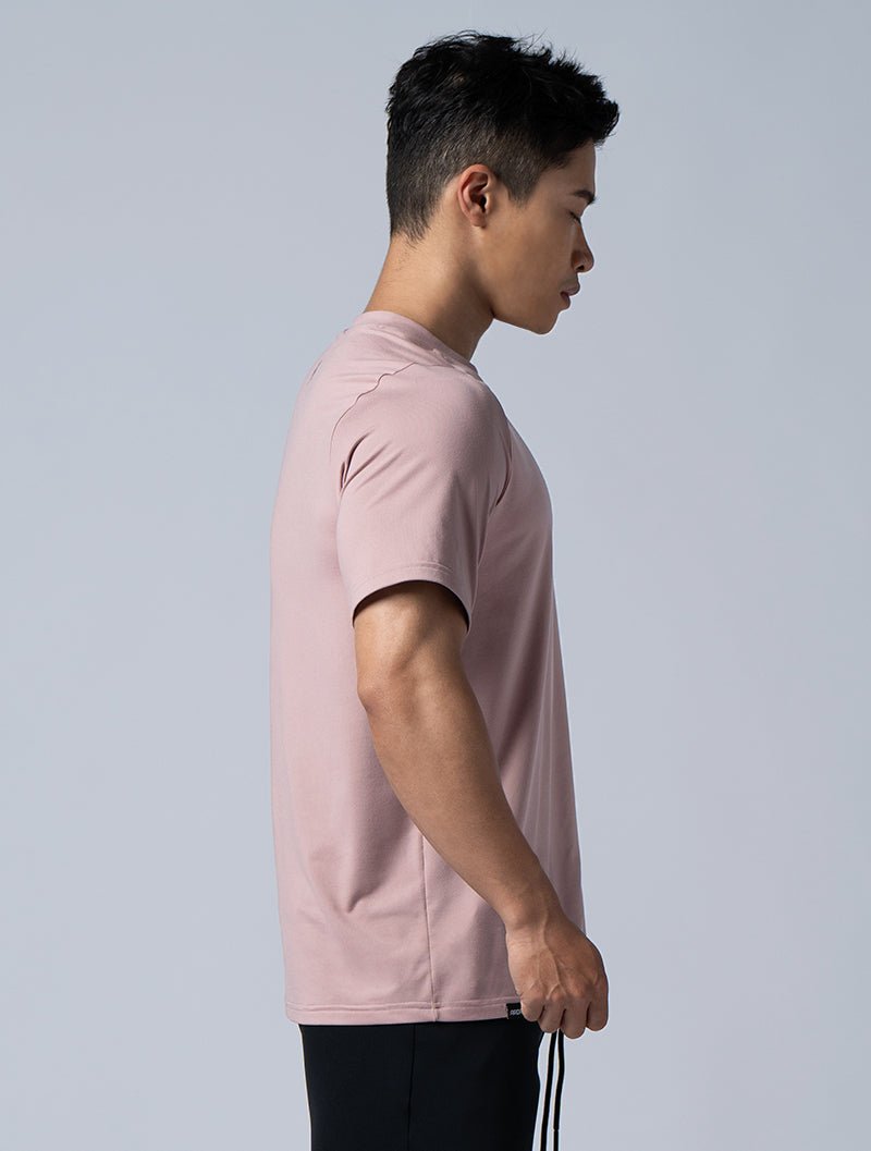 NAP™ - Pure 親膚機能寬鬆短袖上衣 (藕粉) - AROAK 機能健身服飾 | 專為健人打造