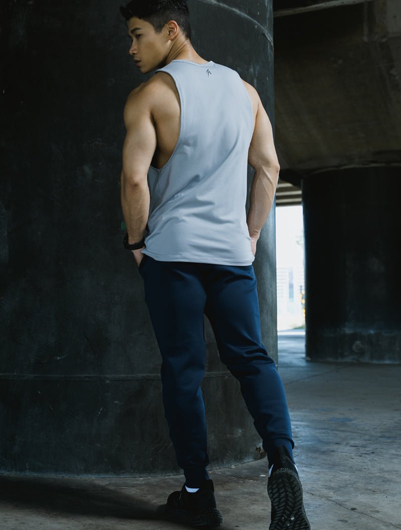 NAP™ - Pure親膚機能平口背心 (淺灰) - AROAK 機能健身服飾 | 專為健人打造