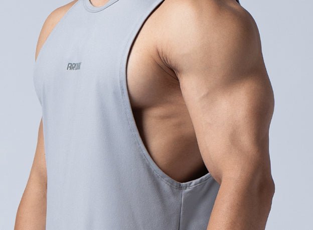 NAP™ - Pure親膚機能平口背心 (淺灰) - AROAK 機能健身服飾 | 專為健人打造