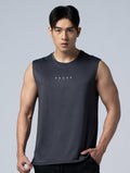 ONE - WAY™ 單向導濕寬肩訓練背心 (鐵灰) - AROAK 機能健身服飾 | 專為健人打造