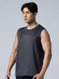 ONE - WAY™ 單向導濕寬肩訓練背心 (鐵灰) - AROAK 機能健身服飾 | 專為健人打造
