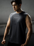 ONE - WAY™ 單向導濕寬肩訓練背心 (灰褐) - AROAK 機能健身服飾 | 專為健人打造