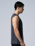 ONE - WAY™ 單向導濕寬肩訓練背心 (鐵灰) - AROAK 機能健身服飾 | 專為健人打造