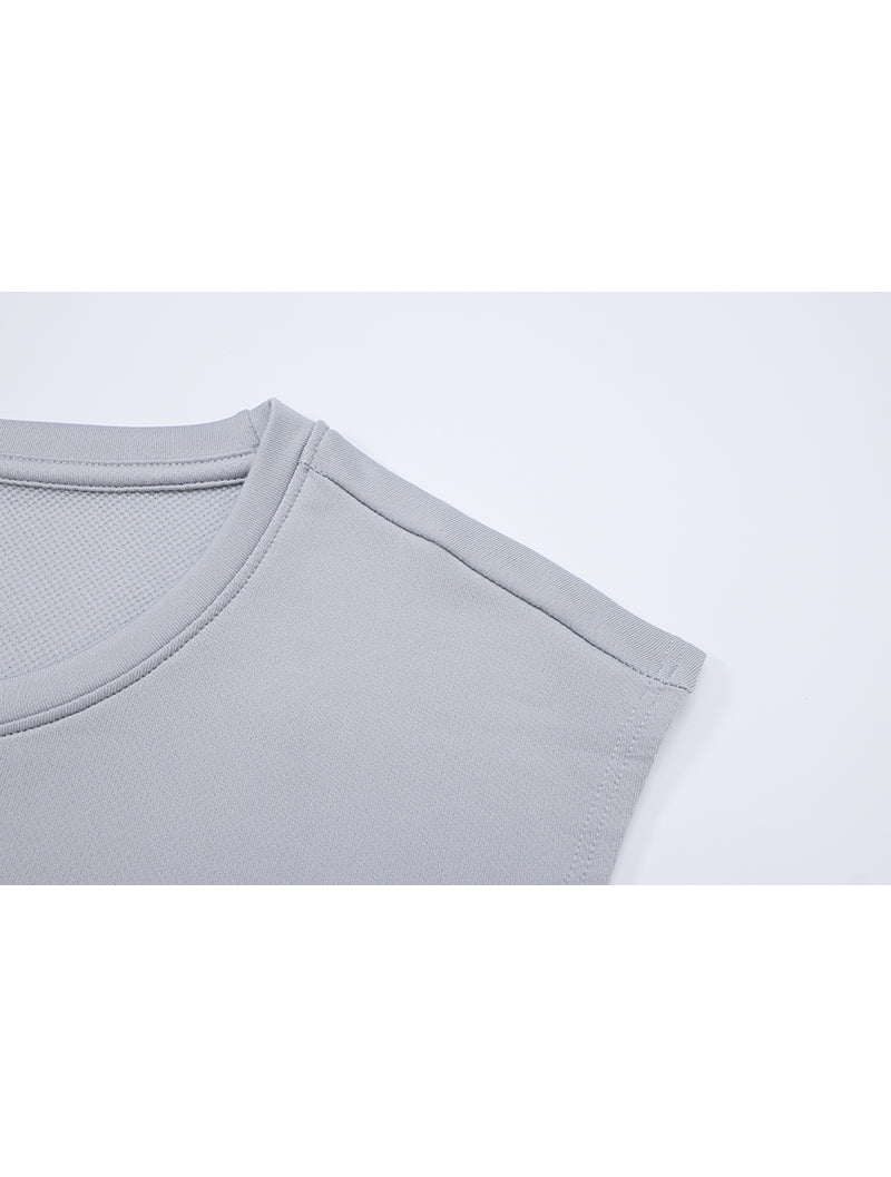 ONE - WAY™ 單向導濕寬肩訓練背心 (鐵灰) - AROAK 機能健身服飾 | 專為健人打造